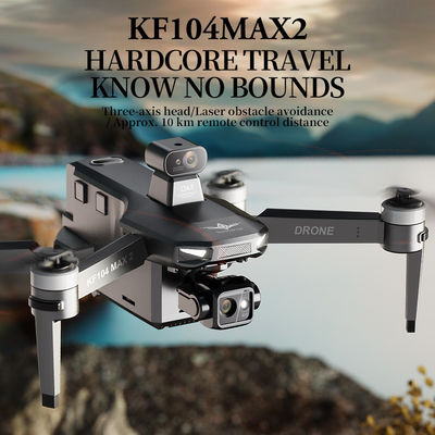 Design Kf104 Max 2 Drone Rc 5g Wifi Drone 4k Profissional Com Aerial 3-axis Anti-shake Gimbal Evitar Obstáculos Quadcopter sem escovas