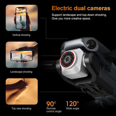 K12 Drones Design Helicóptero dobrável com tela remota Wifi FPV Evitar obstáculos e outras distâncias de transmissão de imagem