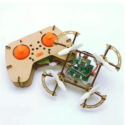 Construir e aprender Diy Construção de madeira Drone Quadcopter Montar Rc Drones Kit Set Toy Educação Para estudantes ensinando crianças