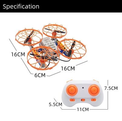 Drone de forma dupla com montagem de blocos de construção com função de inversão de 360 graus