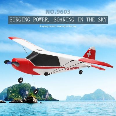 FX9603 2.4GHz 3CH 6-Axis Gyro EPP espuma J3 RC Avião RTF Ala fixa de controle remoto externo Avião Avião RC Planador Brinquedos voadores