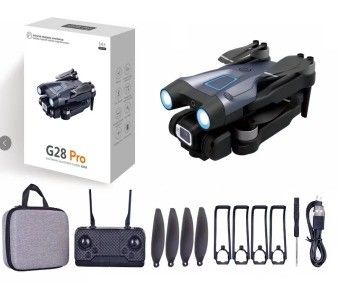 Fotografia de paisagem HUGTEC G28Pro Drone de rotação de velocidade com controle remoto à prova d'água e tamanho de cartão de 46,5 * 47,5 * 54