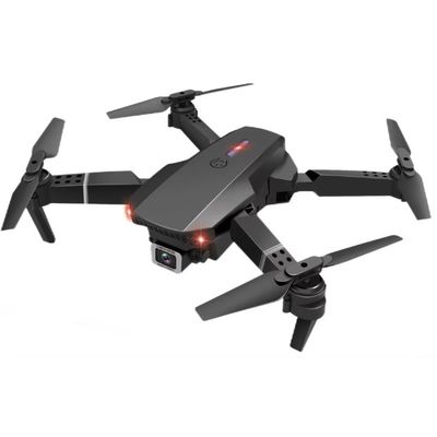Quadcopter UAV dobrável com câmera de helicóptero AeroScope HUGTEC E88 PRO HD FPV Bateria de drone 3.7V 1800MAH Preto cinza