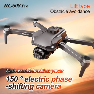 Controle remoto Rg608 Pro Fluxo óptico sem escovas 720p Câmera Wifi Fpv Drone com iniciante Drohne Trajetória de vôo Tello Drone