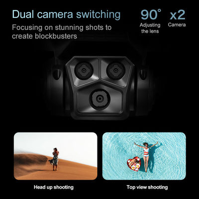 Lu900 Mini Drone 4k Drone de câmera dupla com 5g Wifi Fpv Abs Jogos de controle remoto 100m Distância de transmissão de imagem Sim Giroscópio