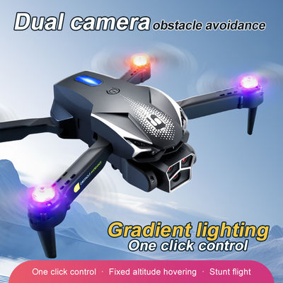 480p câmera Lu600 luz Drone fluxo óptico câmera dupla Drone dobrável controle remoto elétrico brinquedo Mini Quadcopter Rc Drone
