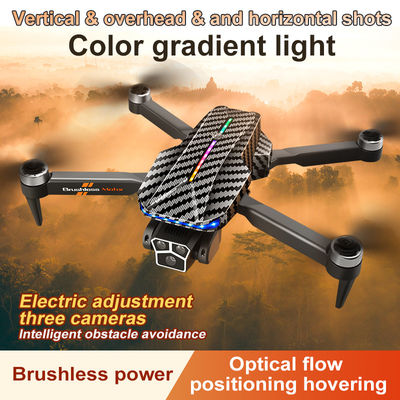 12 minutos Tempo de Voo Controle manual Fibra de carbono Drone preto com retenção de altitude de fluxo óptico e 4k 360 graus Rolling Stunt