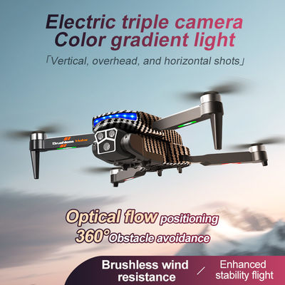 12 minutos Tempo de Voo Controle manual Fibra de carbono Drone preto com retenção de altitude de fluxo óptico e 4k 360 graus Rolling Stunt