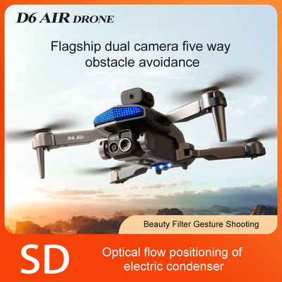D6 Air Mini Drone Profissional 4k HD Quadcopter de câmera com Evitar Obstáculos de Design dobrável e controle remoto