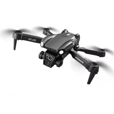 2024 D3 Air Drone LED Light 360 graus Tumbling Headless Mode Posicionamento de fluxo óptico Drone RC dobrável para iniciantes
