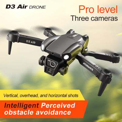 2024 D3 Air Drone LED Light 360 graus Tumbling Headless Mode Posicionamento de fluxo óptico Drone RC dobrável para iniciantes