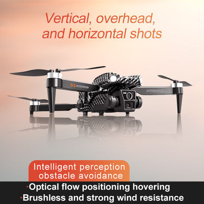 Nível de habilidade do operador iniciante Drone RC portátil com evitação de obstáculos e motor sem escovas de 3 câmeras D3 Pro 4k