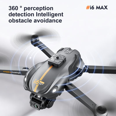 I6 Max Evitação de Obstáculos Noturno 4k Dual Camera Aerial Fpv Drone Brushless Motor Resistente ao Vento Fluxo Óptico Rc Quadcopter