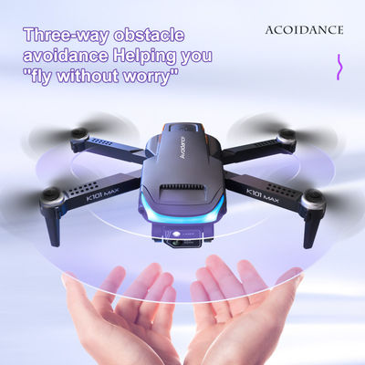 Plástico Preto Cinza K101 Drone Max 4k câmera Drone de Evitação de Obstáculos de Fluxo Óptico Com Câmera HD