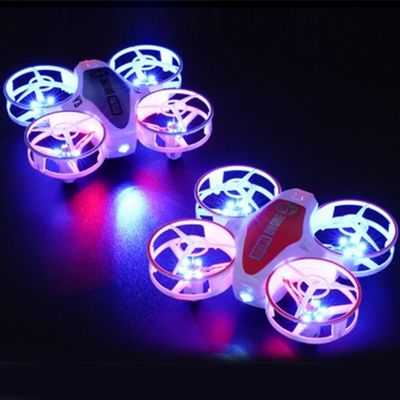 Mini-avião de brinquedo com controlo remoto com rotação 360 e luzes LED Estado de montagem pronto para usar X11 LARANJA