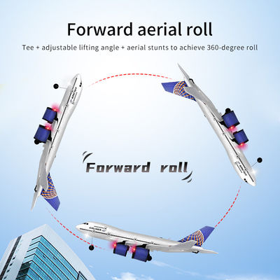 Avião RC Elétrico A380 747 Modo Fácil de Voar Stunt Roll 2,4 GHz controle remoto Planador para e baterias incluídas