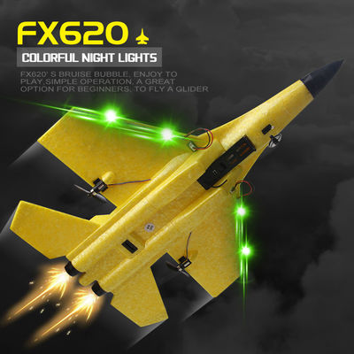 FX620 2.4GHz 2-Channel Foam RC Plane Model Glider RC Jet Airplane com Tempo de Carregamento de 60 Min e Bateria de 3,7V 150mAh