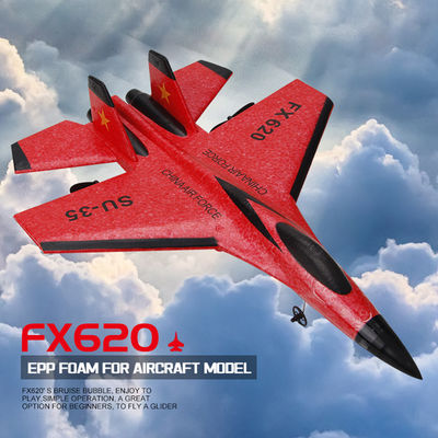 FX620 2.4GHz 2-Channel Foam RC Plane Model Glider RC Jet Airplane com Tempo de Carregamento de 60 Min e Bateria de 3,7V 150mAh