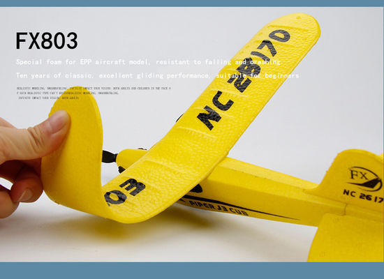 Fx803 Piper Cub J-3 RC Avião Modelo de tecnologia 2.4GHz Controle remoto Avião Planador para captura de vídeo ao ar livre Resolução N/A