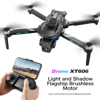 Drone Tipo Xt606 Avião aéreo 2.4g Wifi Fpv Transmissão em tempo real Motor sem escova Drone 4k Pro 100m App Control Uma chave de decolagem e pouso