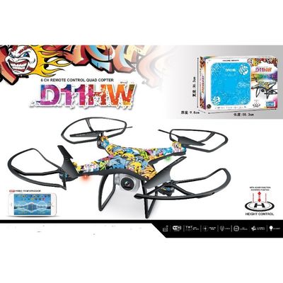 Drone com capacidade de rotação de velocidade Modo de flutuação automática Drone D11Hw para busca e resgate Modo de controlador elétrico MODE1