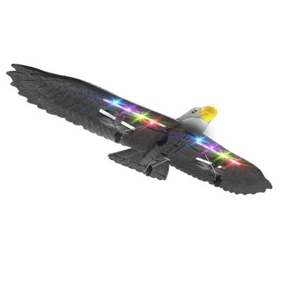 2024 Modelo Eagle Glider de duas vias Rtf Com luz e auto-equilíbrio 3 Changell Glider Controlled Aircraft Escala 56*29.5*8 CM