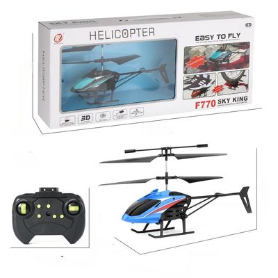F770 Helicóptero de controle de precisão de brinquedo Desempenho de voo estável e capacidade de acrobacia 3D Flip Pacote único Tamanho 44X8.8X18 CM