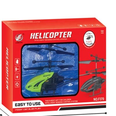 Helicóptero de brinquedo leve F370 com Wi-Fi, giroscópio e bateria de 3,7 V