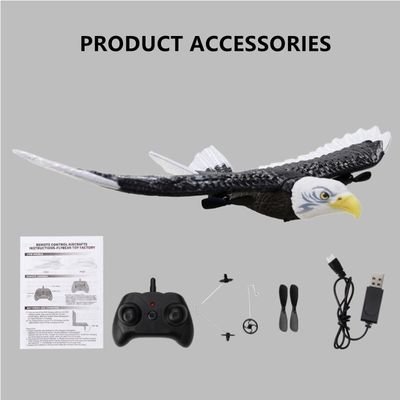 Tempo de carregamento Cerca de 90 minutos 2024 Fx-651 Fx Rc Avião 2.4g 405mm Simulação de envergadura Águia Avião brinquedos Planadores Regalos para crianças