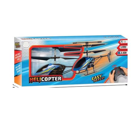 Mini-helicóptero de 300 MAH com bateria para iniciantes com estabilização giroscópica para interiores e exteriores