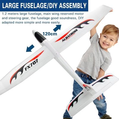 Drone Tipo sim 2024 2,4 GHz Fx707 Avião Rc Avião 2ch Epp Craft Controle remoto Avião Elétrico Engraçado Rc Planador Avião