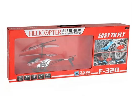 3.5 Canais F320 Virar para a esquerda-direita Helicóptero Avançar-revoltar Voar brinquedo Altura de retenção Helicóptero com carregamentos rápidos