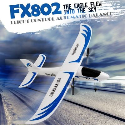 Super Glider Fx802 2.4g 2ch Epp Foam Modelo de Planador Controlado Remotamente Pronto para o Nível de Habilidade do Operador Intermediário