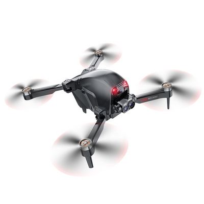 12 MIN Remote Time Fpv Drone com câmera dupla 4k Evitação de obstáculos Lente ajustável Uma chave de descolagem / aterragem App Wifi Control