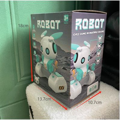Robôs educacionais HUGTEC S024 Robô de brinquedo Gestor de controle remoto STEM 3 Música plástica Função de luz automática para unisexo