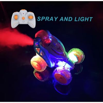 Experto Remote Control Stunt Car 360 Graus Rotação Carro Com Luz Música Spray Toys Para Crianças Jogar Tempo 18 Min