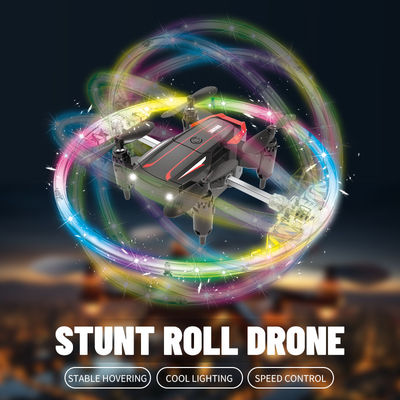 Led Stunt Rc Drone Luz colorida Rotação Uav Quadrocopter Distância de controle remoto de cerca de 100m Perfeito presente para crianças