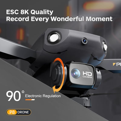 Tipo de controle P8 Drone Dual Esc 4k Hd Câmera dobrável Rc Controle remoto Quadcopter Fotografia Wifi Fpv Mini Drones Garoto Presentes Brinquedos Vs F189