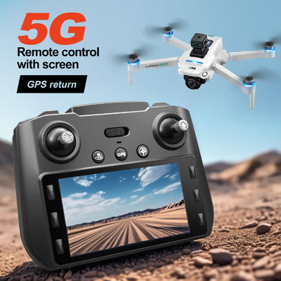 Plástico S159 5g Wifi Fpv Gps Quadcopter Drone 4khd Dual Câmera 25 minutos resistência Evitar Obstáculos LED Large Screen Remote Rc Drone