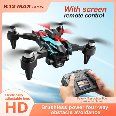Iniciantes Drones K12 Drones sem escovas Elétricos 3 câmeras 4k Drones infravermelhos Evitação de obstáculos Drones Fluxo óptico Quadcopter brinquedos para adultos