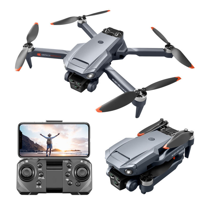K818max 360 graus Flip Drone Profissional 4k Evitar Obstáculos Fpv Wifi Câmera Elétrica para Operadores Intermediários 122 g