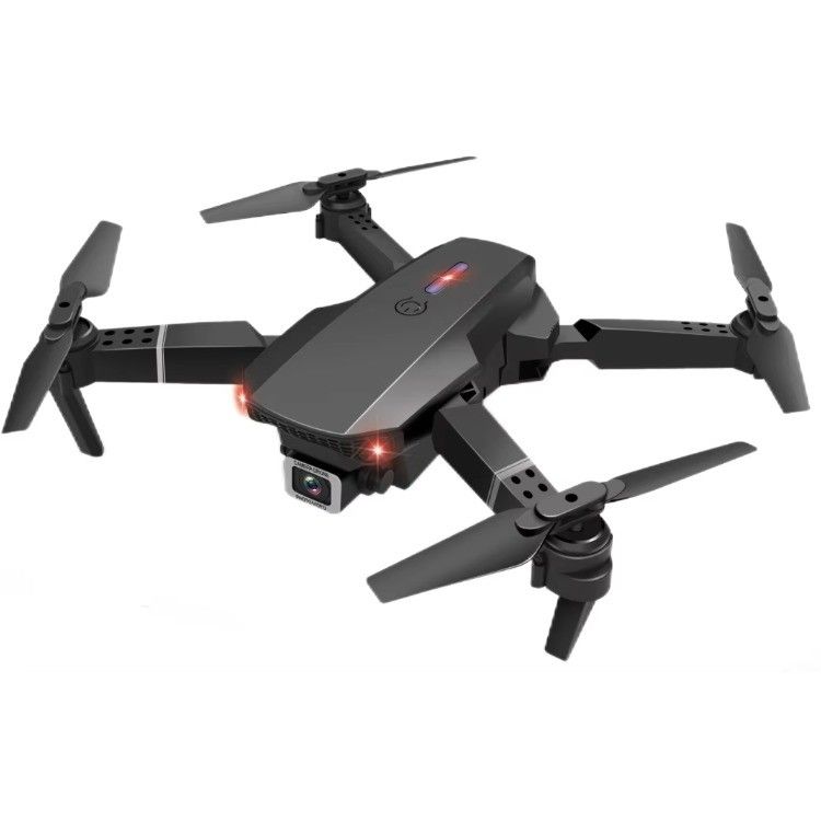 Quadcopter UAV dobrável com câmera de helicóptero AeroScope HUGTEC E88 PRO HD FPV Bateria de drone 3.7V 1800MAH Preto cinza