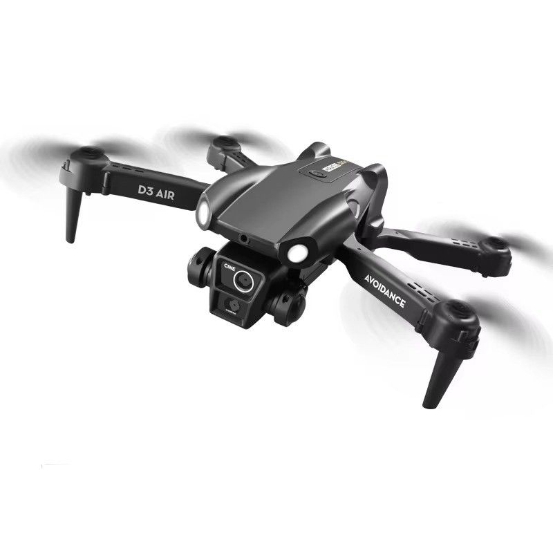 2024 D3 Air Drone LED Light 360 graus Tumbling Headless Mode Posicionamento de fluxo óptico Drone RC dobrável para iniciantes