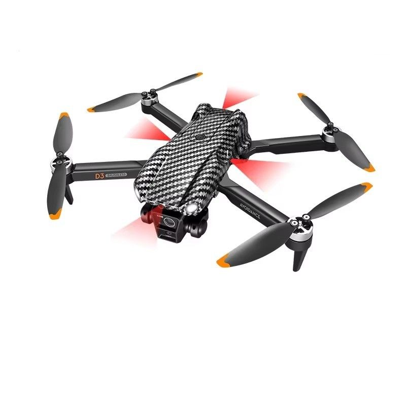 Nível de habilidade do operador iniciante Drone RC portátil com evitação de obstáculos e motor sem escovas de 3 câmeras D3 Pro 4k