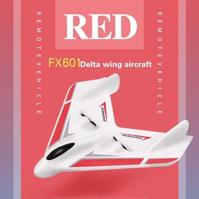 Fx-601 Avião Rc Fighter Jet Ala fixa com resolução de captura de vídeo UHD 4K e controle remoto hélice sobressalente