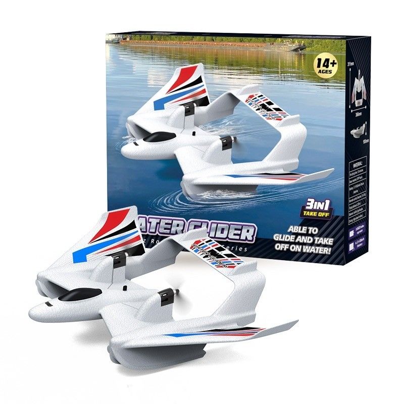 Rc Hidroavião Avião brinquedos jato ala fixa 2.4g controle remoto planador espuma avião modelo avião rc para 8-13 anos de idade