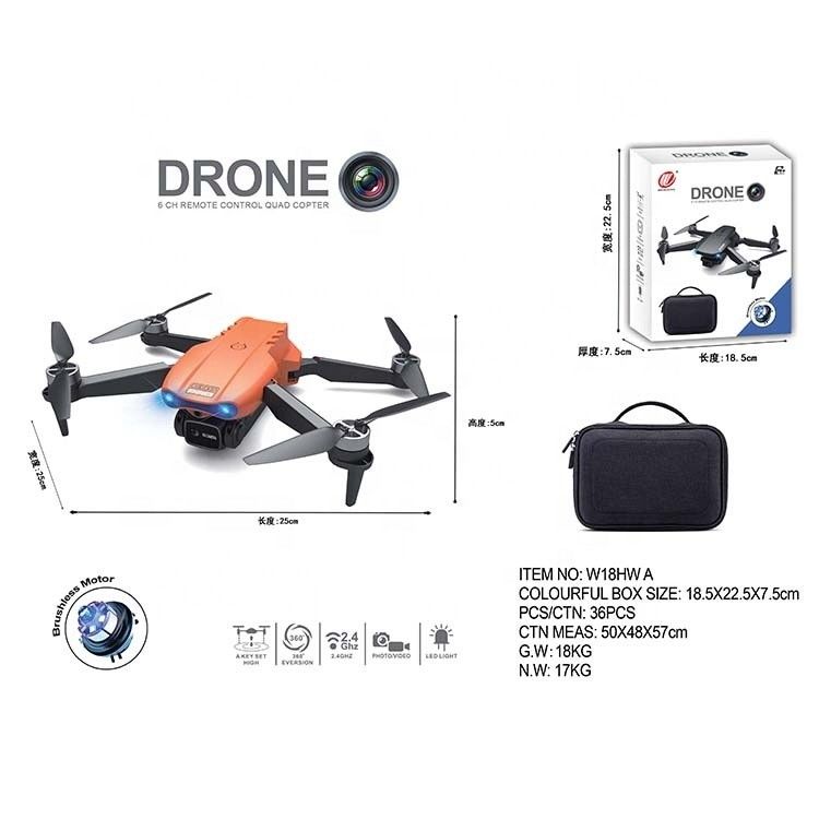 W18Hw Drone para inspeção agrícola com modo sem cabeça e efeitos especiais de 360° rodando para configuração de trajetória de voo personalizada