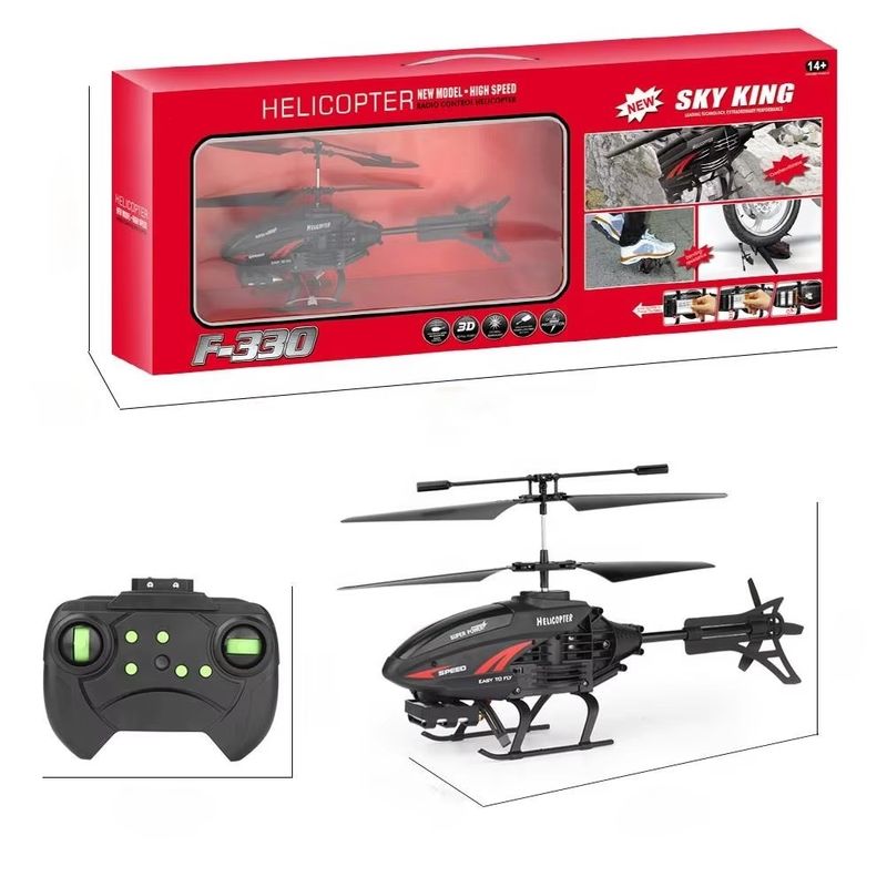Experimente a emoção de voar com o F330 Mini Helicopter USB recarregável e LED Light-Up