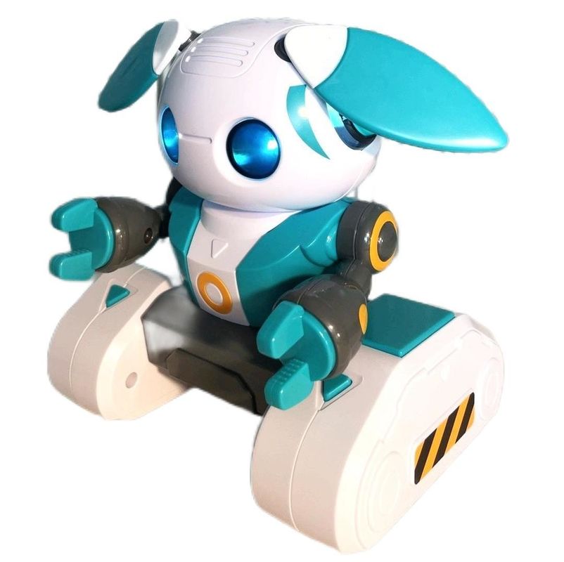 Robôs educacionais HUGTEC S024 Robô de brinquedo Gestor de controle remoto STEM 3 Música plástica Função de luz automática para unisexo