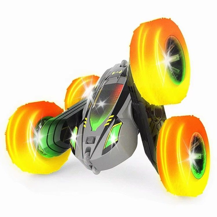 estado de montagem pronto para usar controle remoto de alta velocidade carro de dublê com design de cores duplo lado
